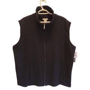 Hasting & Smith Quilted Vest BLACK 2X - NWT
